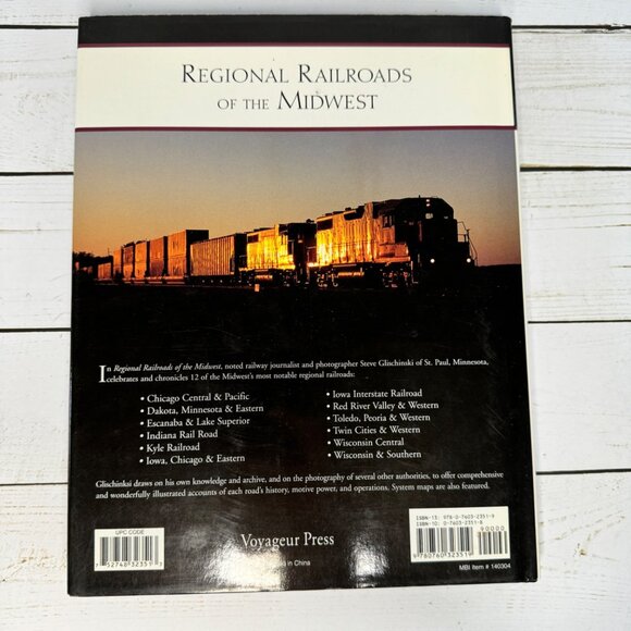 Regional Railroads Of The Midwest Steve Glischinski MBI Railroad Color History - Picture 3 of 12